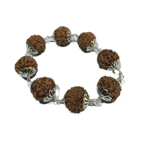 rudraksha silver bracelet