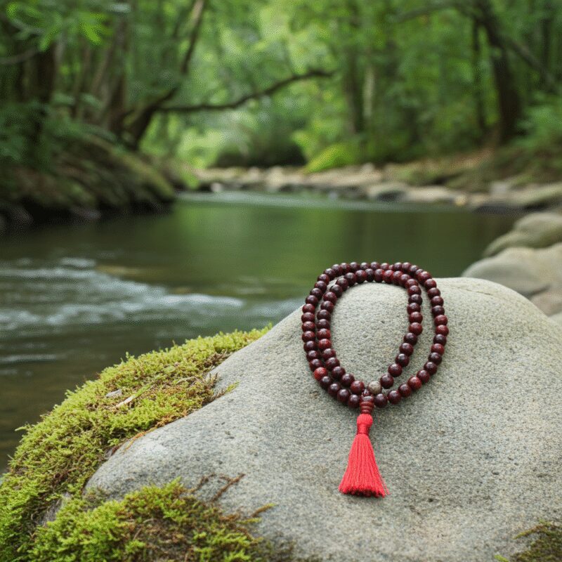 Red Sandalwood mala Spiritualguru.lk