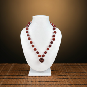 5 mukhi rudraksha with sphatik mala. spiritualguru