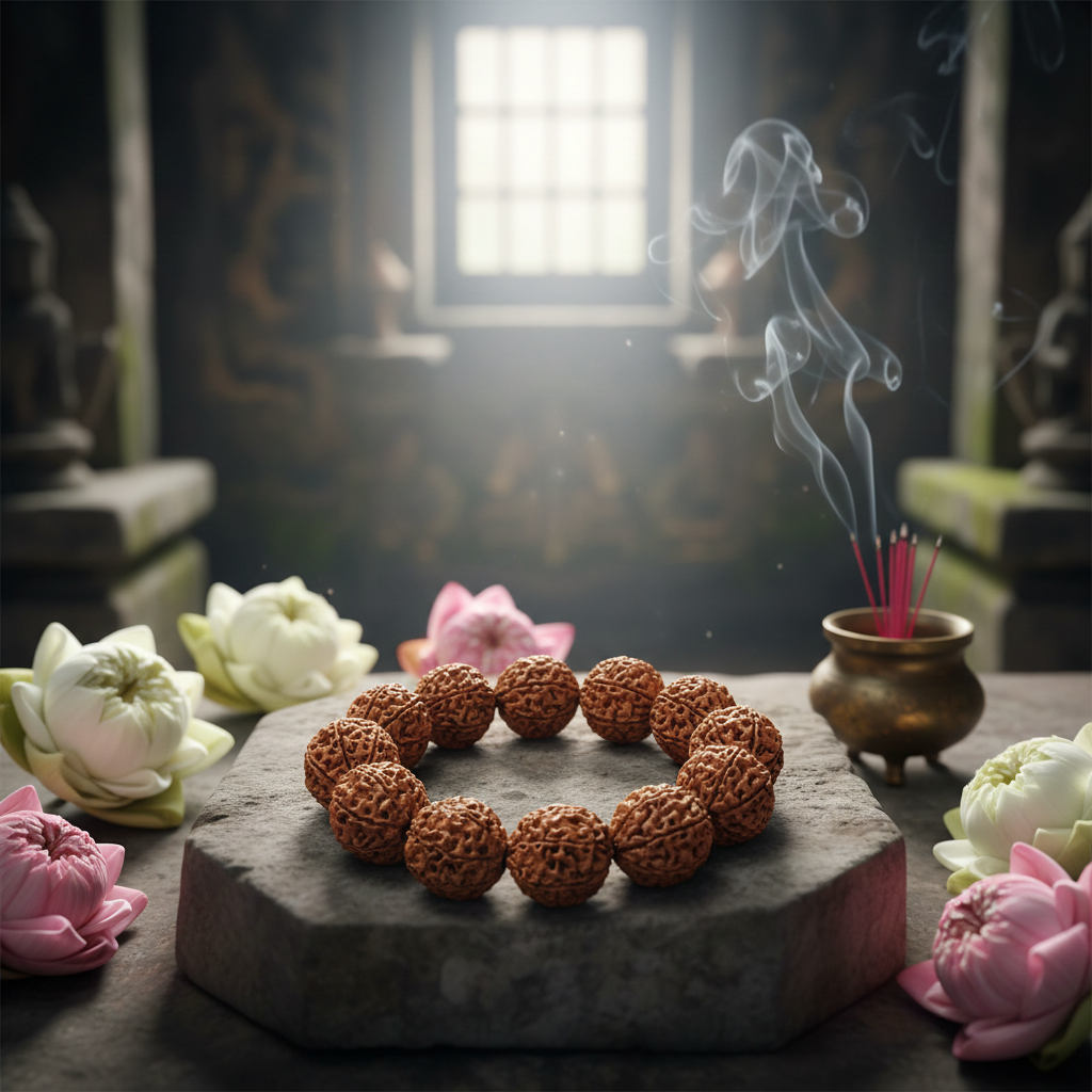 Sapta Mukhi Rudraksha Bracelet spiritualguru