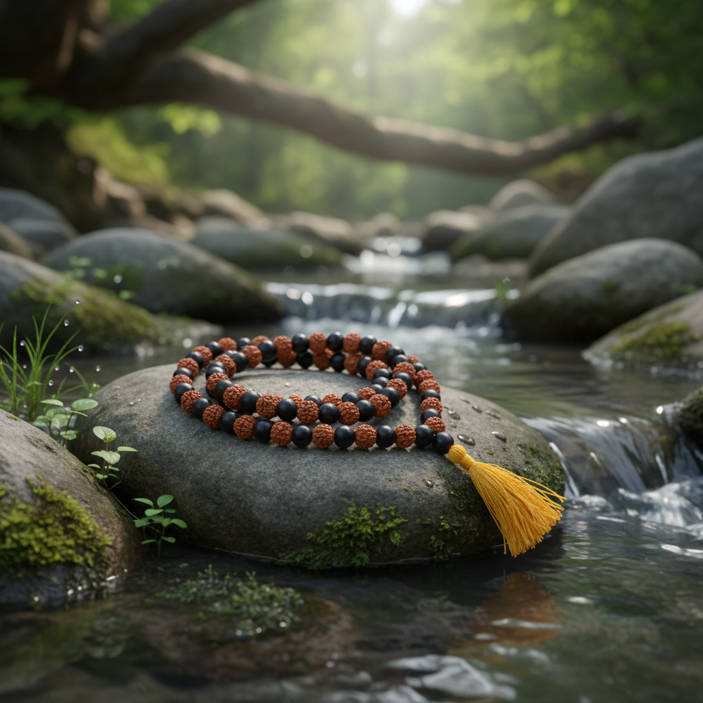 karungali and rudraksha mala