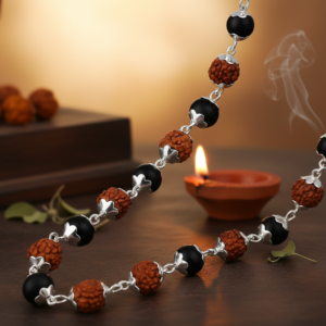 karungali rudraksha silver mala spiritaul guru