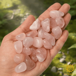 rose quartz tumble stone