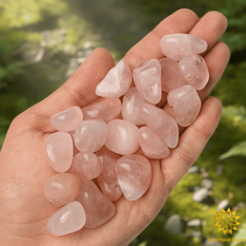 rose quartz tumble stone